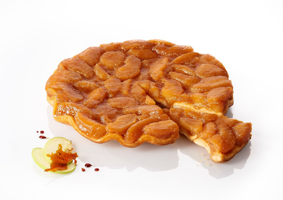 Tarte tatin prédécoupée