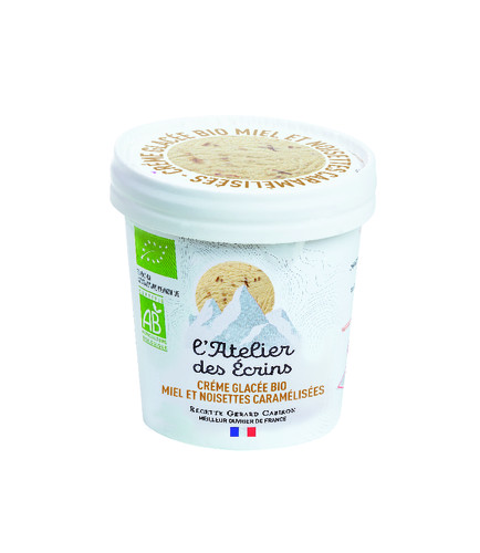 Crème glacée miel aux éclats