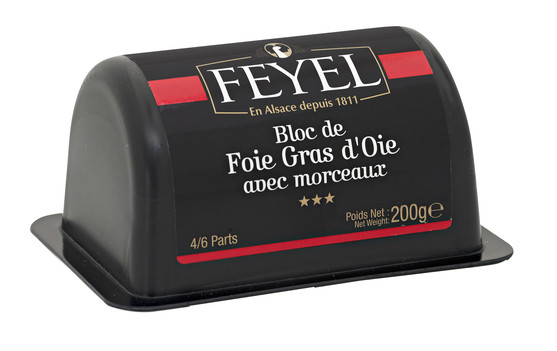 Bloc de foie gras d'oie avec