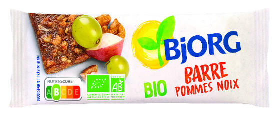 Barre pomme noix bio