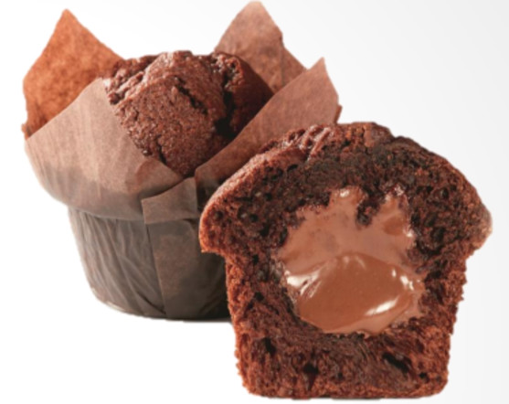 Muffin cacao fourré chocolat