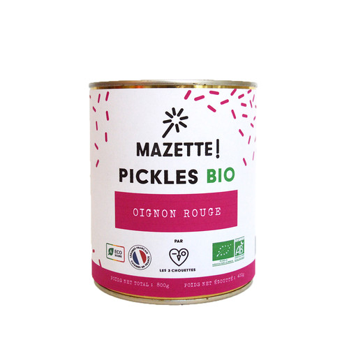 Pickles oignon rouge bio