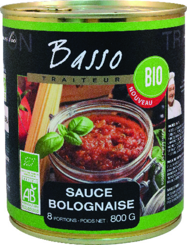 Sauce bolognaise bio