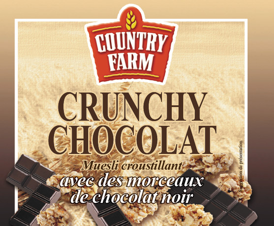 Crunchy avec des copeaux au