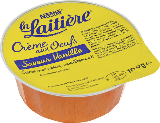 Crème aux oeufs saveur vanille