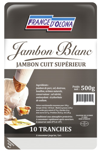 Jambon blanc tranché