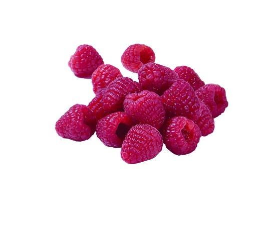 Framboises entières