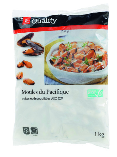 Moules décortiquées cuites