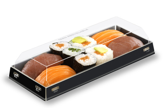 Boite sushi noir 230ml