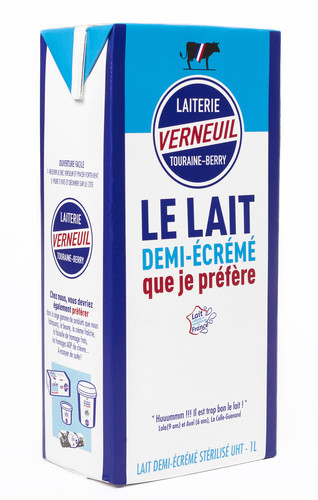 Lait uht demi écrémé