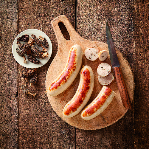 Boudin blanc aux morilles à