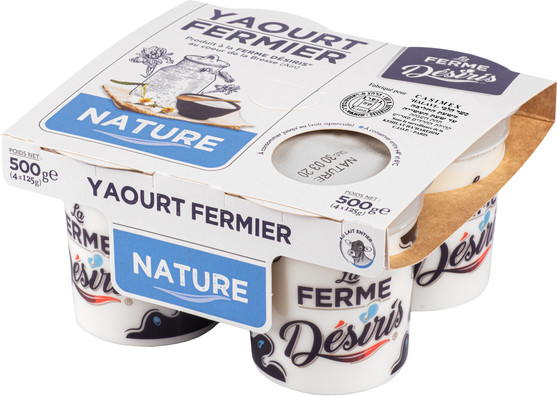 Yaourt fermier nature casher