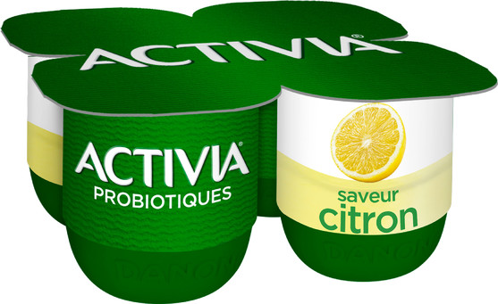 Yaourt aromatisé au citron au