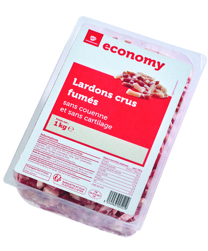 Lardon cru fumé n2 sans