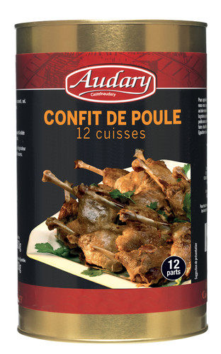 Confit de poule 12 cuisses 5/1