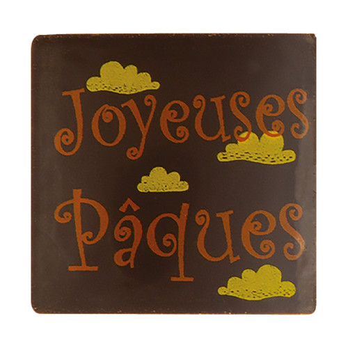 Décor carré joyeuses Pâques