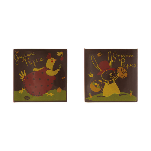 Décor carré joyeuses Pâques