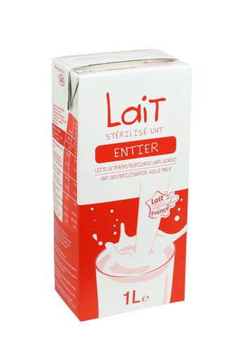 Lait entier stérilisé uht