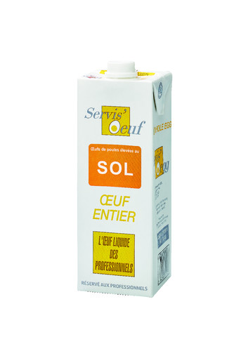 Oeuf entier sol pasteurisé