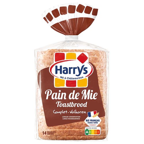 Pain de mie complet dim. 12'