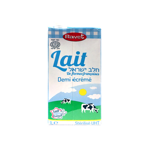 Lait 1/2 écrémé uht casher