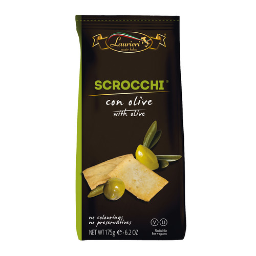 Crackers scrocchi aux olives