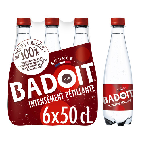 Eau gazeuse Badoit rouge