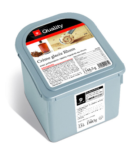 Crème glacée rhum raisin