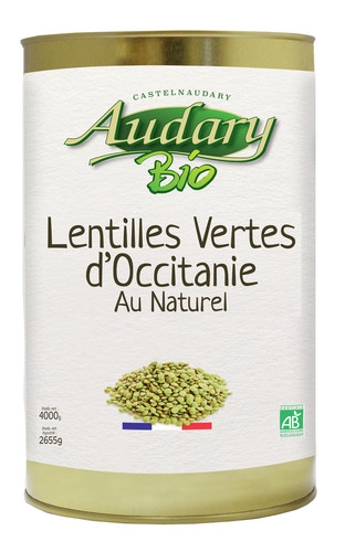 Lentilles vertes occitanie bio