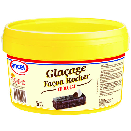 Glaçage façon rocher chocolat