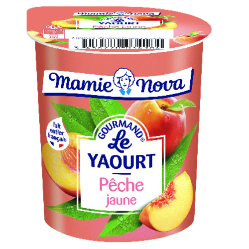 Yaourt gourmand peche