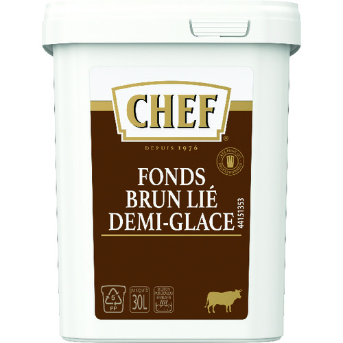 Fonds brun lié demi glace