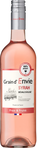 Syrah rosé sans alcool