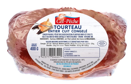 Tourteau cuit entier