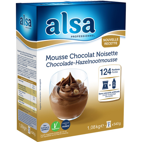 Mousse chocolat noisette