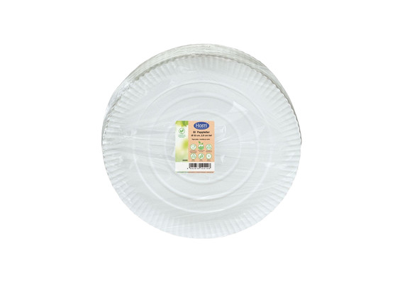 Assiette blanche ronde sans PE