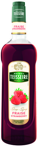 Sirop de fraise verre perdu