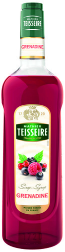 Sirop grenadine verre perdu