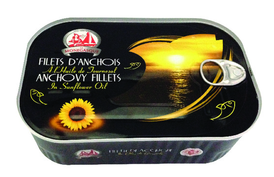 Filet d'anchois allongés