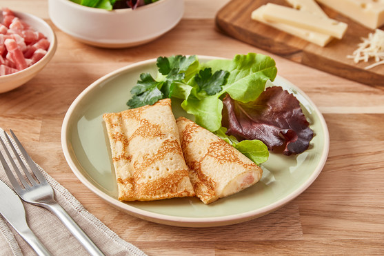 Crêpe au jambon, à l'emmental