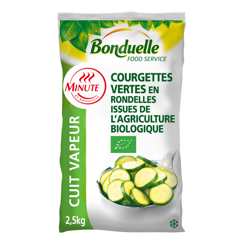 Courgette rondelle minute bio