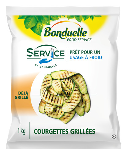 Demi courgette grillée