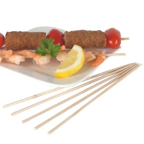 Brochette ronde bois 20 cm