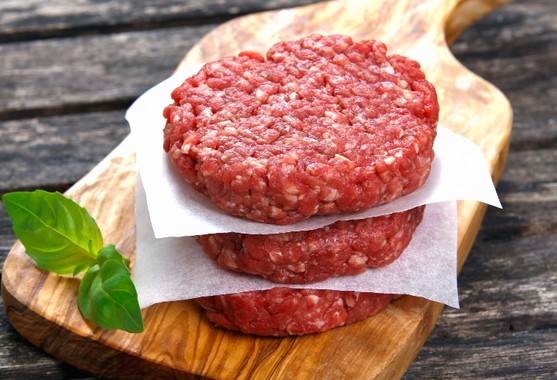 Steak haché rond façon