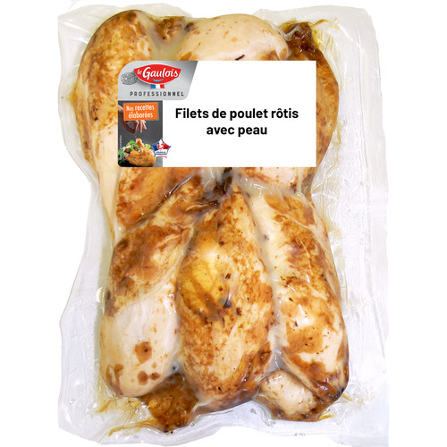 Filet de poulet rôti avec peau