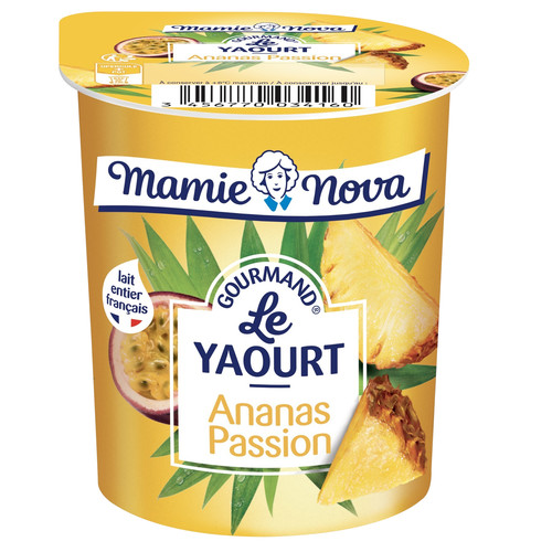 Yaourt gourmand ananas et à la