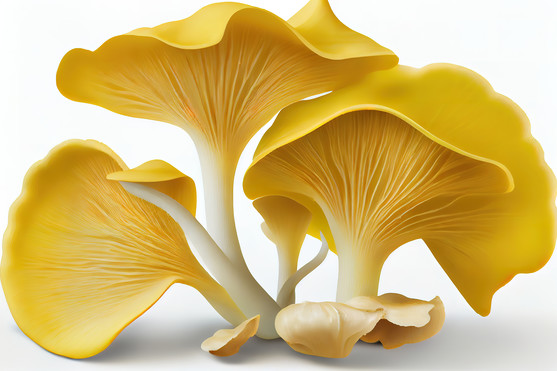 Champignon pleurote jaune