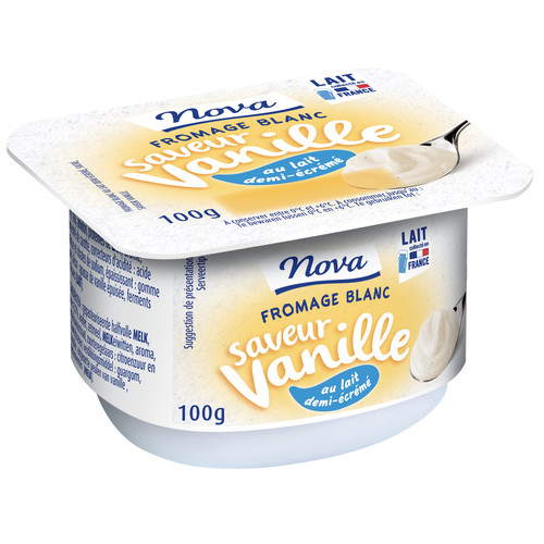 Fromage blanc saveur vanille