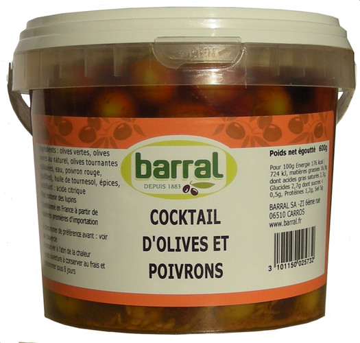 cocktail d'olive et poivron