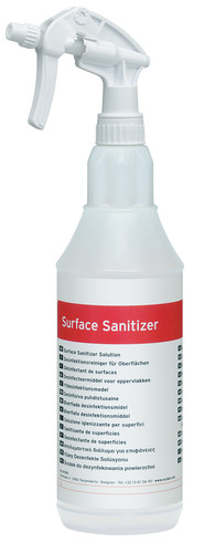 Spray sanitizer vide